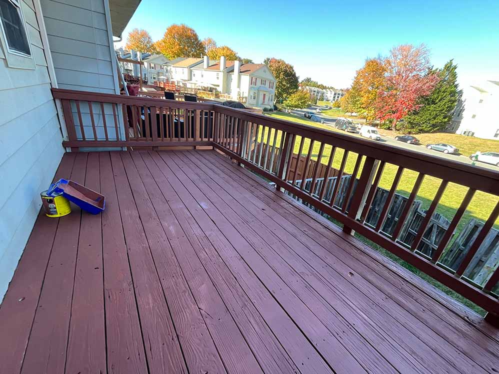 back deck after