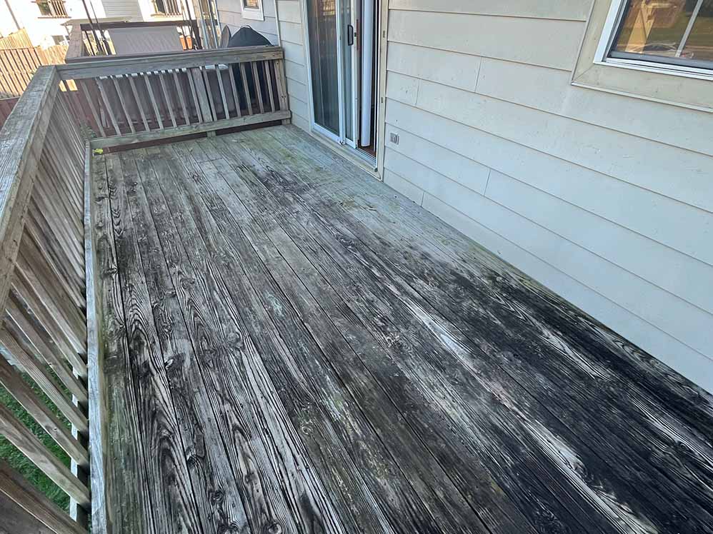 back deck before