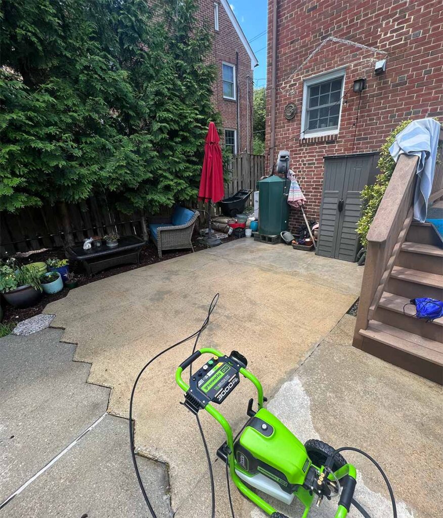 backyard after