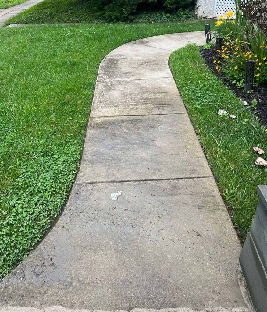 sidewalk before